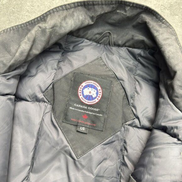 Canada Goose Down Parka Winter Coat Jacket Size Large Black - Picture 3 of 16
